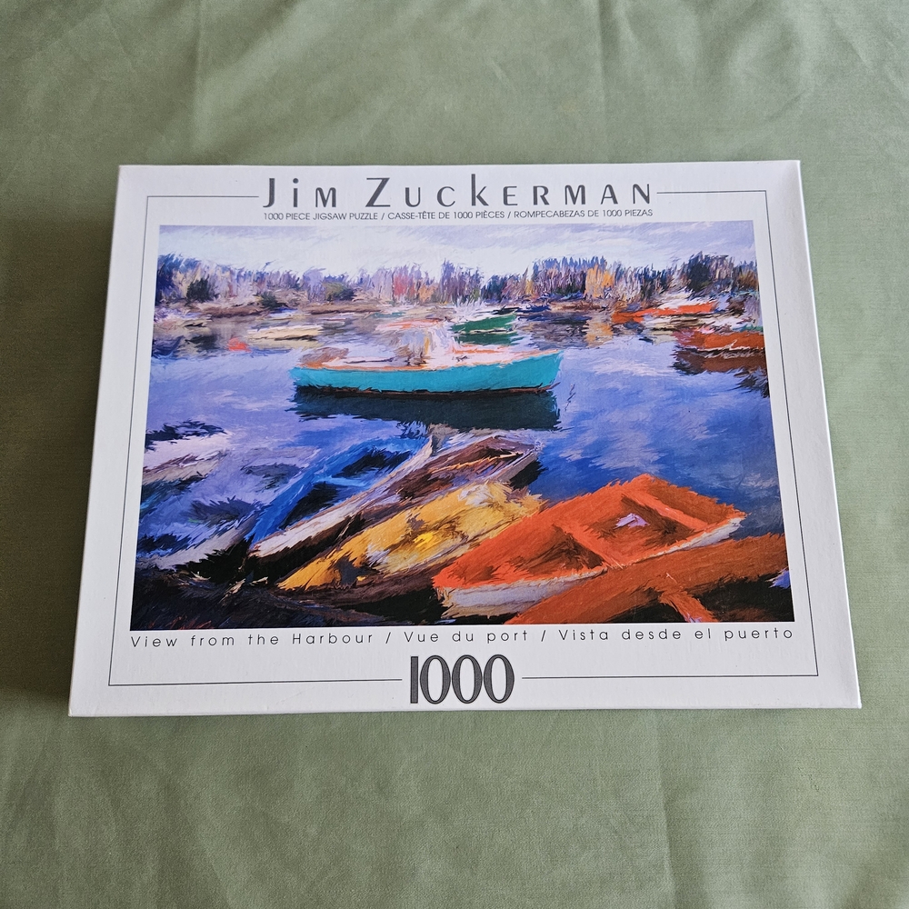Jim Zuckerman Sure-Lox 1000 Piece View From The Harbour Puzzle - Sealed‎ Bag
